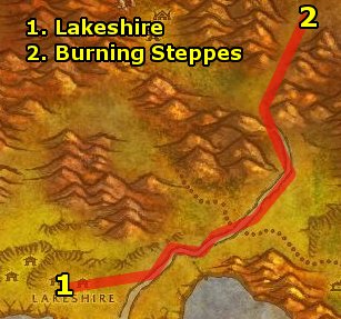 How to: how to get to the burning steppes from the searing 