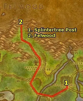 Horde Felwood Guide Part 1 Level 54.